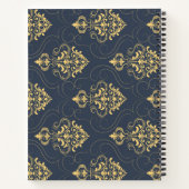 Vector Texture 8.5インチx 11インチらせん状ノートブック ノートブック (裏面)