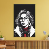 Vectorial Girl  キャンバスプリント (インサイチュ (リビング))