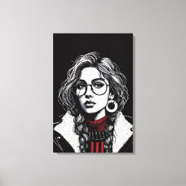 Vectorial Girl  キャンバスプリント