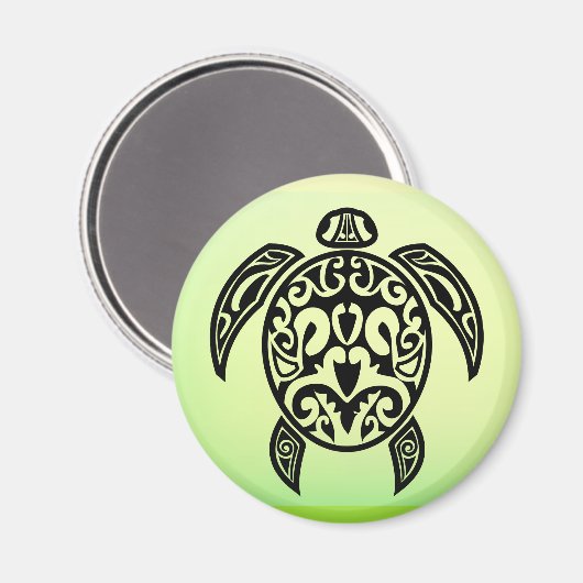 VectorPortal-Turtle-Tattoo-Vector.ai マグネット (正面/裏面)