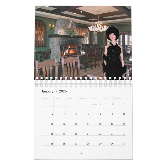 VEDA & VERDI'S VIRTUAL VACATIONS 2026 CALENDAR カレンダー (1月 2026)