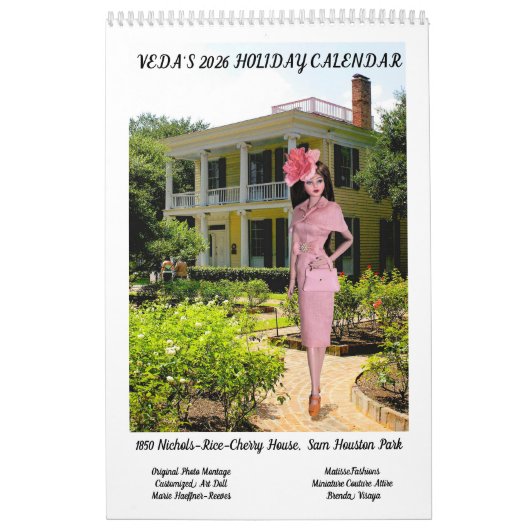 Veda's 2026 MatisseFashion Holiday Calendar カレンダー (カバー)
