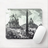 Vedutaのdella Piazza del Popolo、c.1750 マウスパッド (マウス)