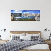 Vee Lake and Seven Gables Panorama 2 - Sierra キャンバスプリント (インサイチュ (寝室))