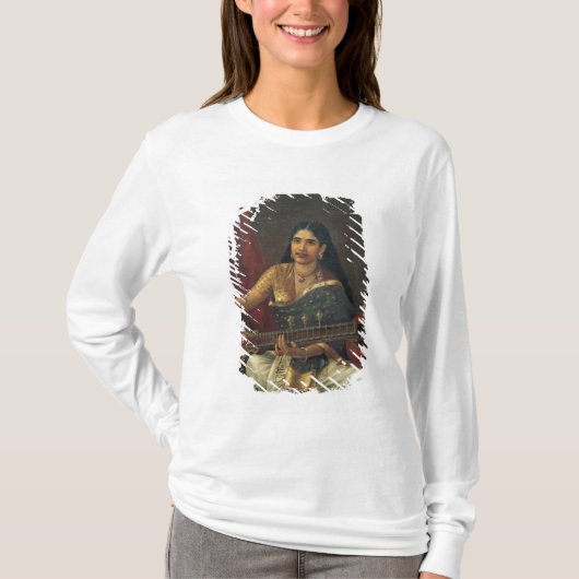 Veenaの若い女性 Tシャツ (正面)