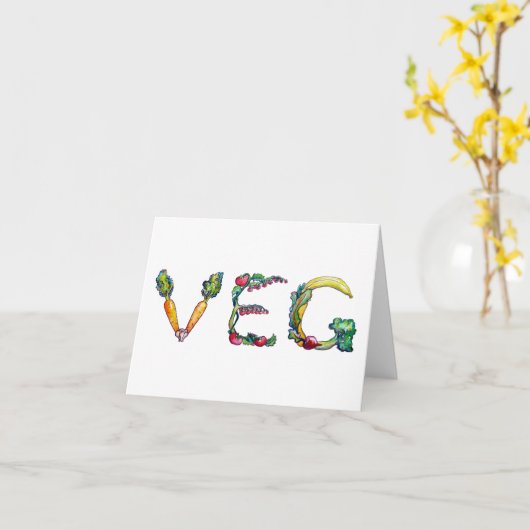 "Veg"のブランク中のNotecards カード (黄色い花)