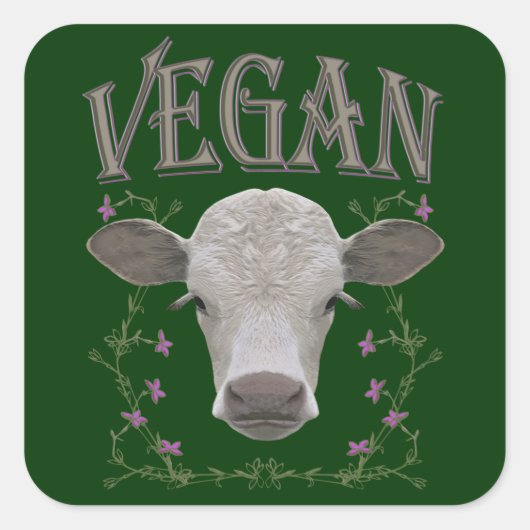 VEGAN - */* 25 スクエアシール (正面)