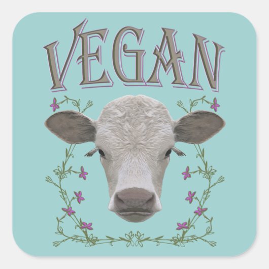 VEGAN - */* 3 スクエアシール (正面)