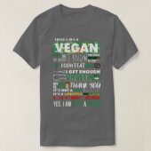 Vegan Athlete Vegetable Veggies Lover Plant Based Tシャツ (デザイン正面)