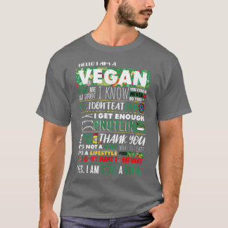 Vegan Athlete Vegetable Veggies Lover Plant Based  Tシャツ