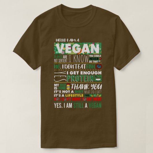 Vegan Athlete Vegetable Veggies Lover Plant Based  Tシャツ (デザイン正面)