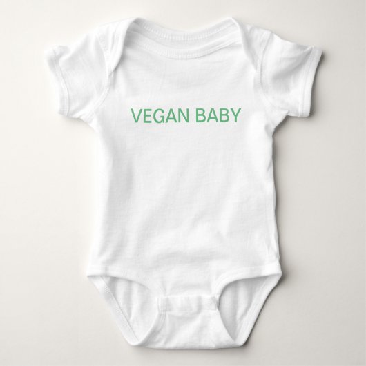 Vegan baby ベビーボディスーツ (正面)