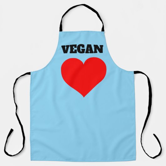 VEGAN BLUE KITCHEN APRON エプロン (正面)