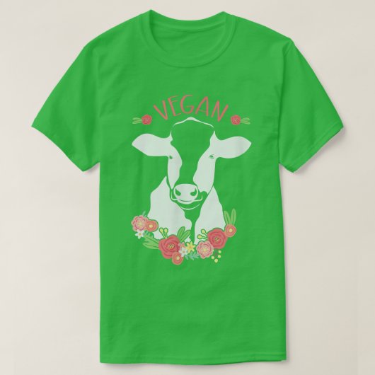 Vegan Cow Tシャツ (デザイン正面)