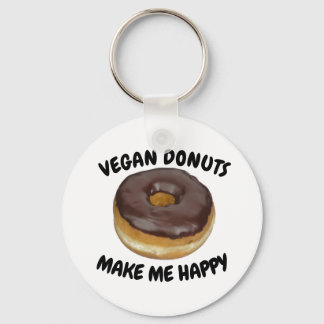 VEGAN DONUT MAKE ME HAPPY キーホルダー