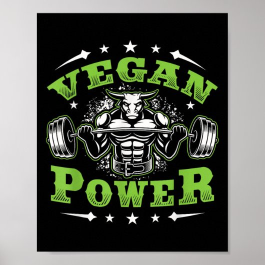 Vegan Fitness Workout I'm Vegan Wer  ポスター (正面)