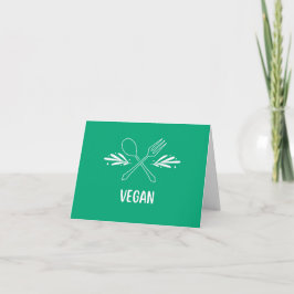 Vegan Food Label Card サンキューカード