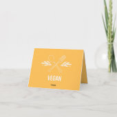 Vegan Food Label Card サンキューカード (裏面)