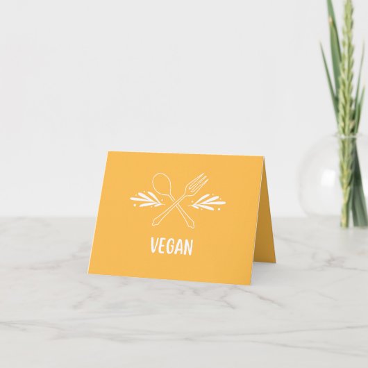 Vegan Food Label Card サンキューカード (正面)