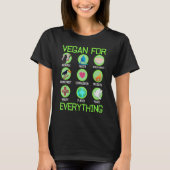 Vegan For Everything Proud Vegan 4 Tシャツ (正面)