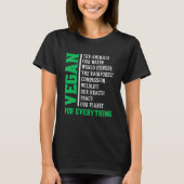 Vegan For Everything Tシャツ (正面)