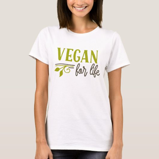 Vegan For Life T-Shirt Tシャツ (正面)