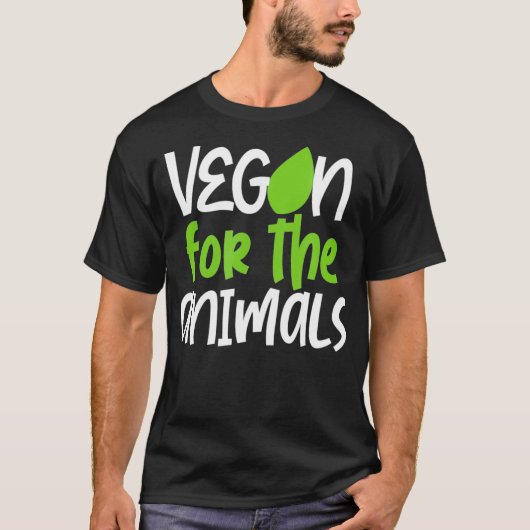 Vegan For The Animals Tシャツ (正面)