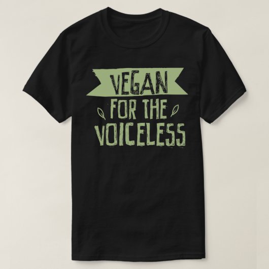 Vegan for the Voiceless Save Animals Pullover  Tシャツ (デザイン正面)