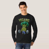 Vegan Gym Bodybuilding Vegains Tシャツ (正面フル)