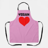 VEGAN PINK KITCHEN APRON エプロン (正面)