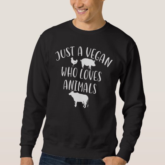 Vegan Quotes Apparel   Great Vegans Design スウェットシャツ (正面)