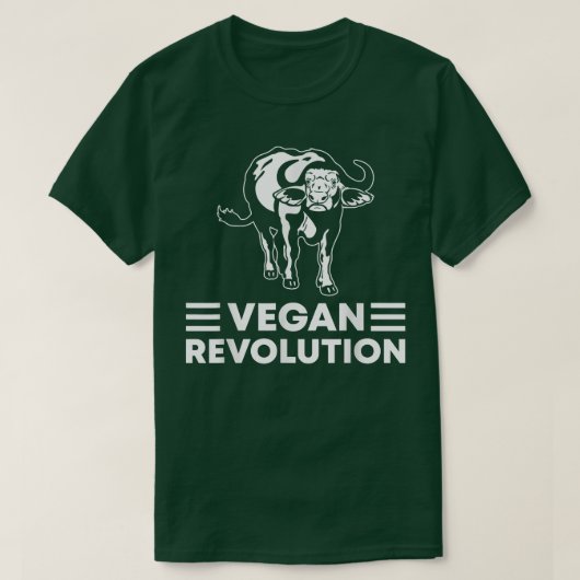 Vegan Revolution Buffalo Tシャツ (デザイン正面)