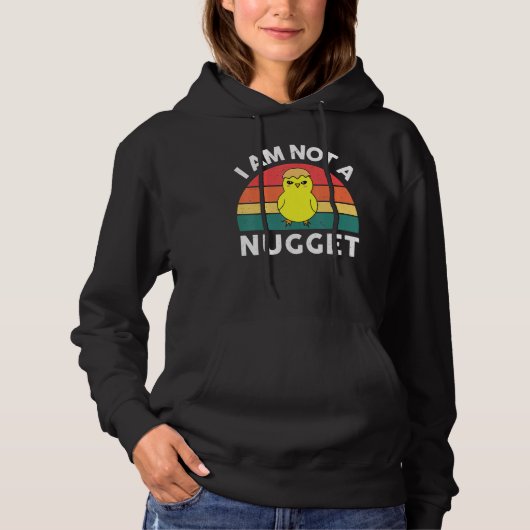 Vegan-Shirt I Am Not A Nugget Veganism Gift Funny  パーカ (正面)