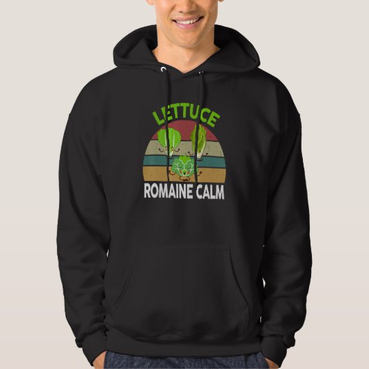 Vegan-Shirt Lettuce Romaine Calm Vegetarian Gift F パーカ (正面)