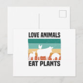 Vegan Veganism Meatless Vegan Life ポストカード (正面/裏面)