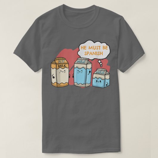 Vegan Vegetarian Food Vegans Soy Milk Must Be Span Tシャツ (デザイン正面)