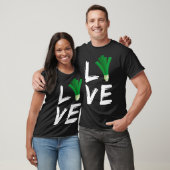 Vegan Vegetarian T shirt Love Green Onions Gardene Tシャツ (ユニセックス)