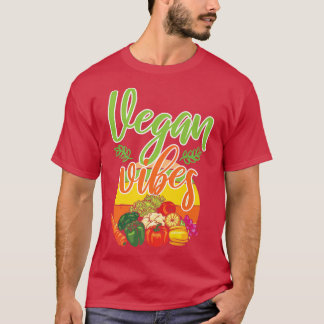 Vegan Vibes, Vegan Vegetarian Veganism  Tシャツ
