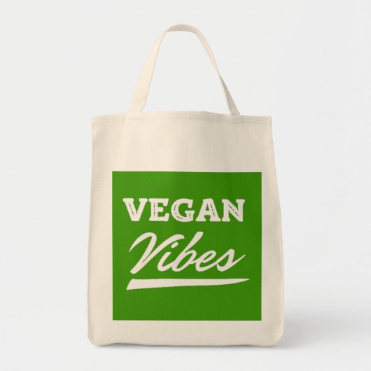 Vegan Vibes Vegetarian トートバッグ (正面)
