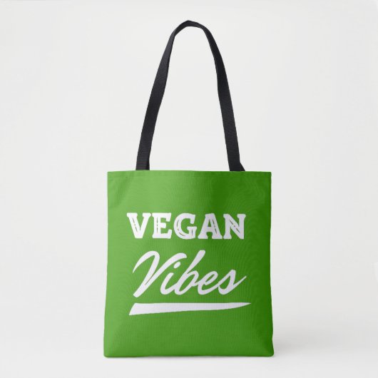 Vegan Vibes Vegetarian トートバッグ (正面)