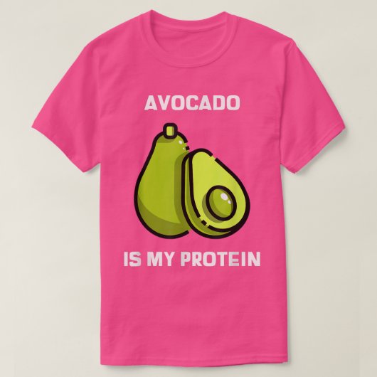 Vegan Wear Avocado Is My Protein, Vegetarian, Plan Tシャツ (デザイン正面)