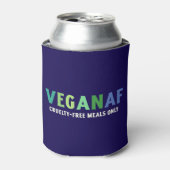 VeganAFベバレッジクーラー – 残虐行為のない水分補給 缶クーラー (缶正面)