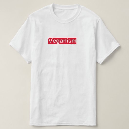 Veganismのワイシャツ(白い) Tシャツ (デザイン正面)