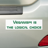Veganismはfroward.発展のステップです バンパーステッカー (車上)