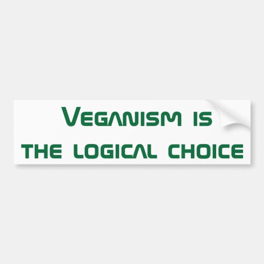 Veganismはfroward.発展のステップです バンパーステッカー (正面)