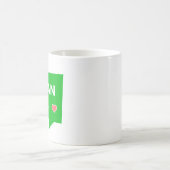 Vegano por los animales | Vegan for animals コーヒーマグカップ (中央)