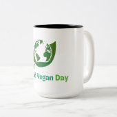 vegans day ツートーンマグカップ (正面右)