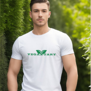 Veganuaryメンズ&ウィメンズTシャツ Tシャツ