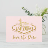 Vegasの結婚サイン写真の日付の保存 セーブザデート (スタンド正面)