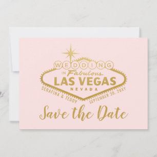 Vegasの結婚サイン写真の日付の保存 セーブザデート